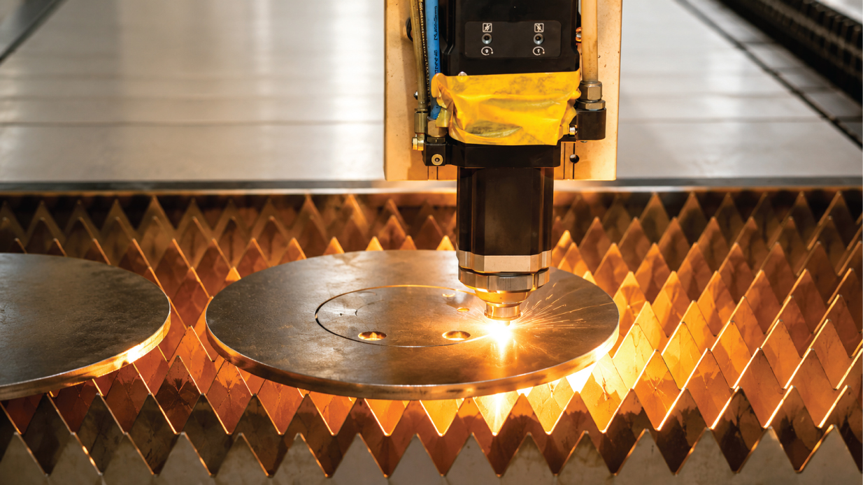 Precision laser cutting at the DPS production facility