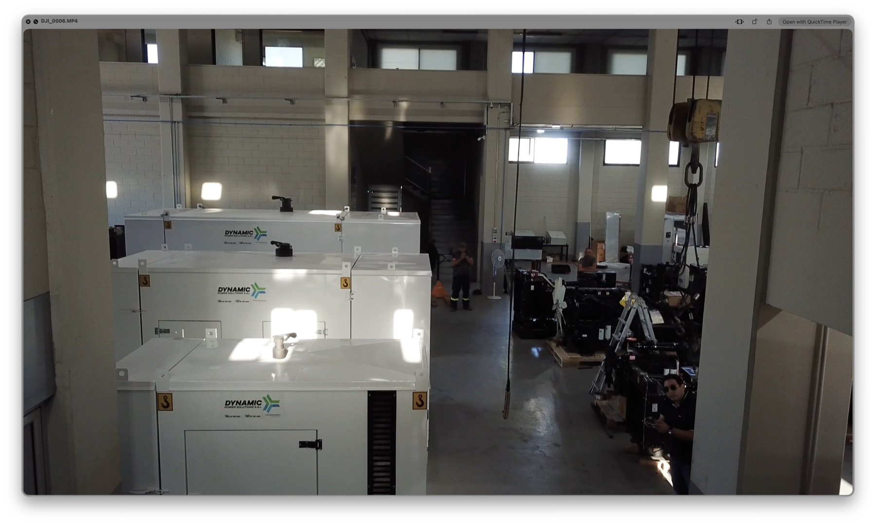 Prime and standby generators in the DPS production facility